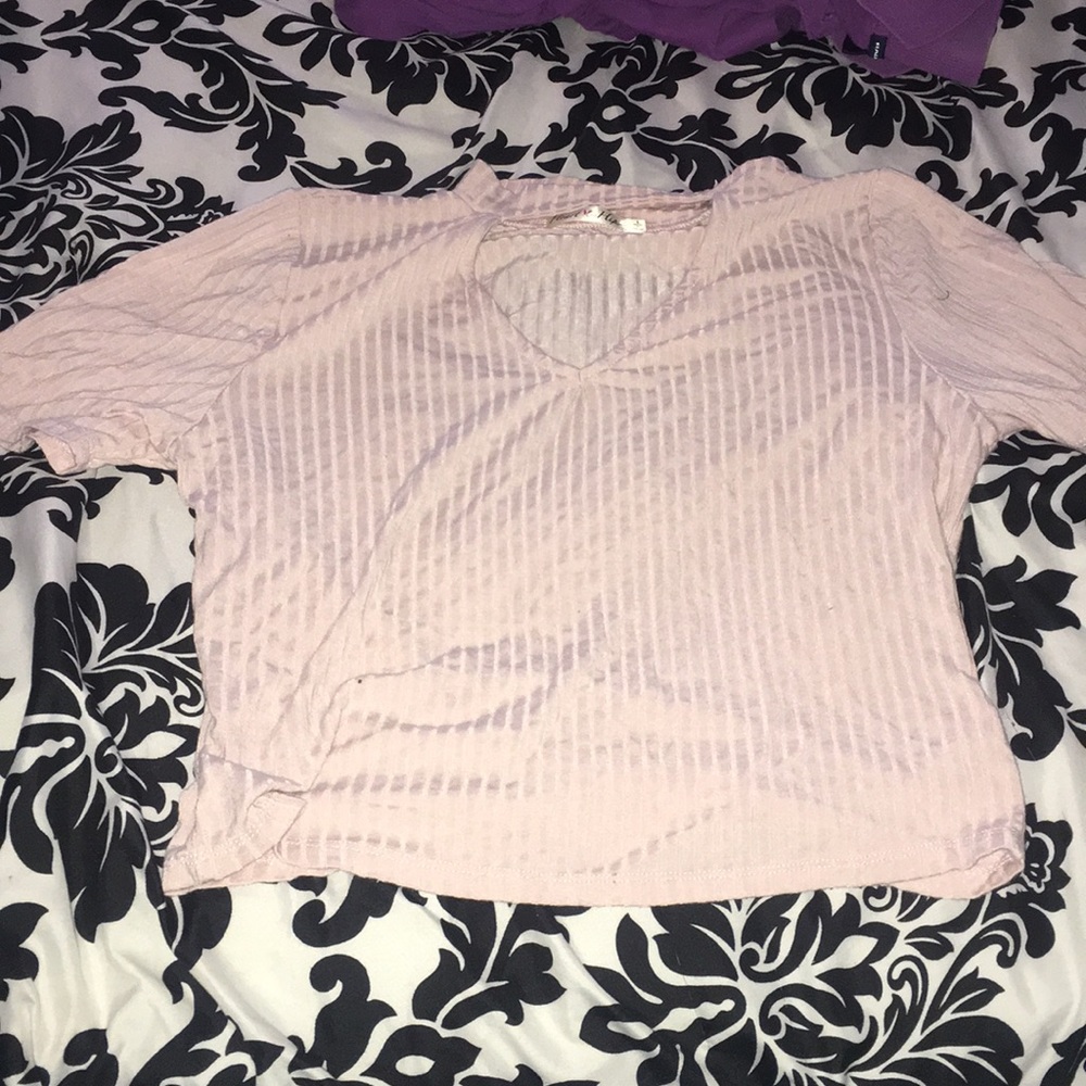 Light pink crop top
